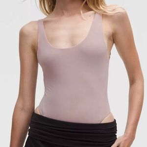 Lululemon Athletica Mauve Gray Wundermost Bodysuit